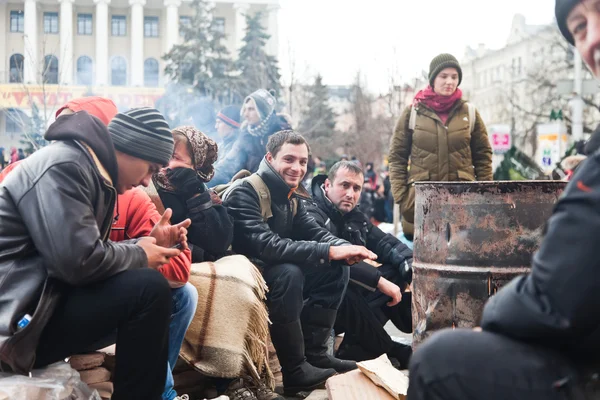 Maidan.Mass protester i Ukraina — 图库照片