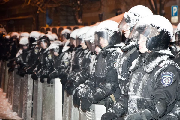 Pro-European Union protesters on Maidan. — Stock Photo, Image