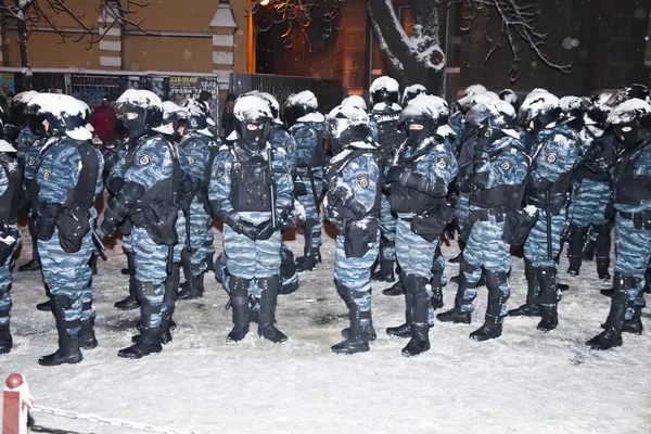 Pro-Europeiska unionen demonstranter på maidan. — Stockfoto