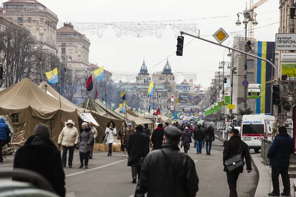 Maidan Evromaydan — Stock Photo, Image