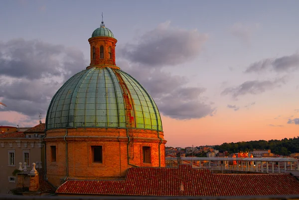 Duomo del tramonto Ancona Italia — Foto Stock