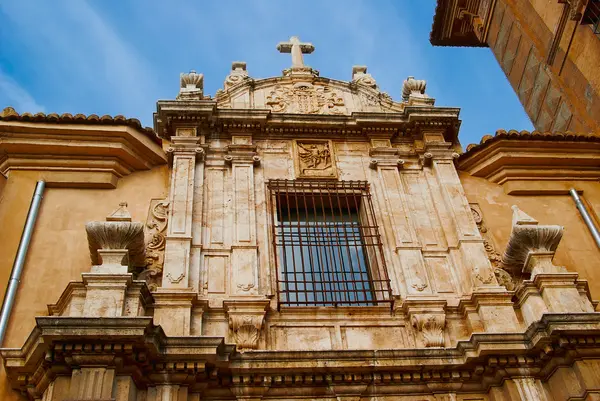 Historic buildings with lace fronts Spain — Stock Photo, Image