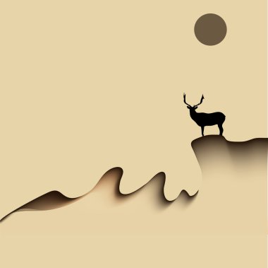 komik kahverengi Noel geyiği gülümse