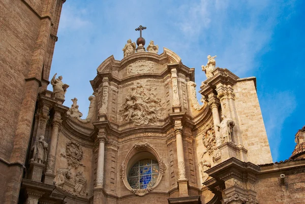Edifícios históricos com frentes de renda Espanha — Fotografia de Stock