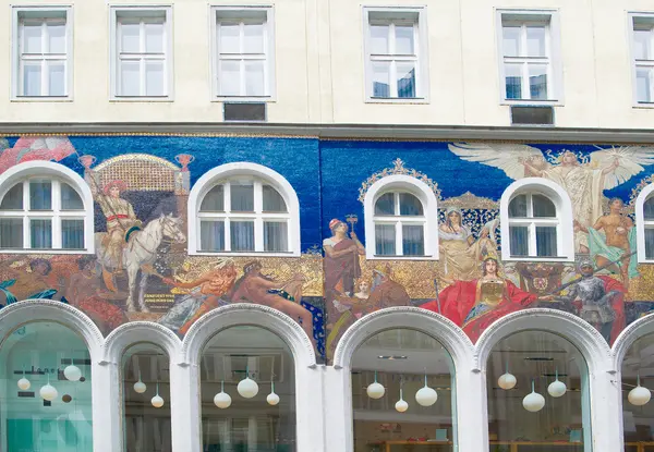 Fragmenty architektury budynków Wiedeń, austria — Zdjęcie stockowe
