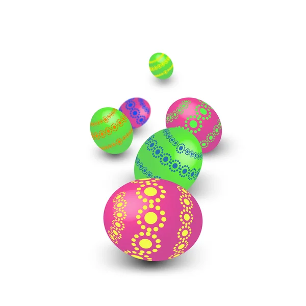 Fondo con huevos de Pascua — Archivo Imágenes Vectoriales
