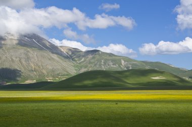 Beautiful view Italy in the high mountains