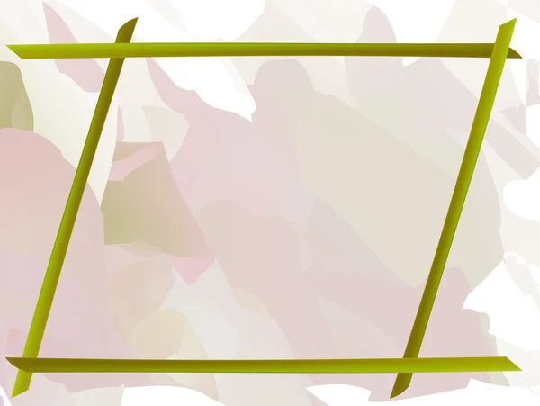 Zöld, rózsaszín, dekoratív virágzó háttér — Stock Vector