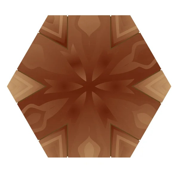 装饰木制马赛克实木复合地板表 — 图库矢量图片