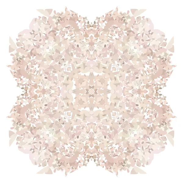 Rose petal flower shell on white background — Stock Vector
