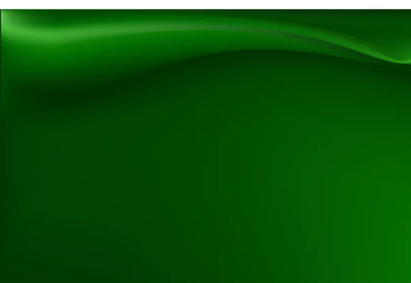 Groene zijde achtergrond met sommige zachte plooien — Stockvector