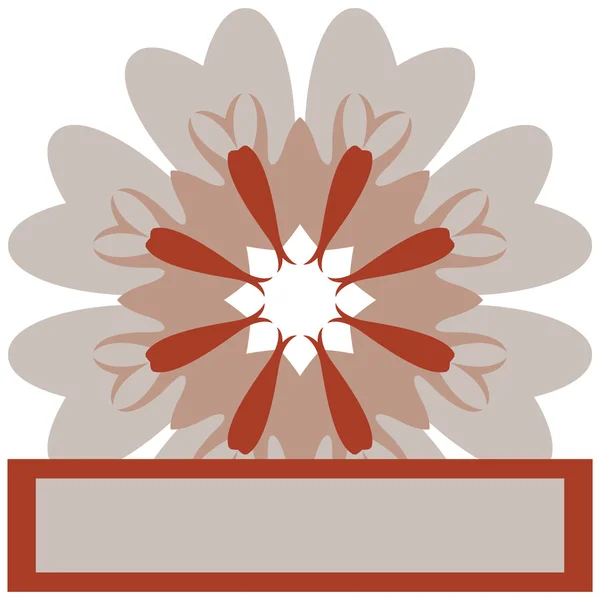 レース花カラフルな民族飾り — ストックベクタ