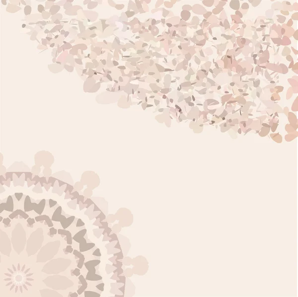 Pink decorative flowering background — Stock Vector