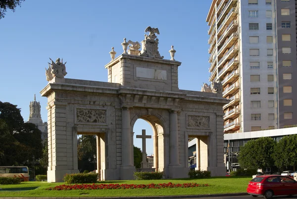 Valencia, İspanya ünlü tarihi bina — Stok fotoğraf