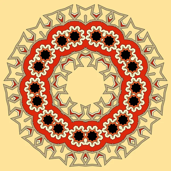 Lace floral kleurrijke etnische ornament — Stockvector