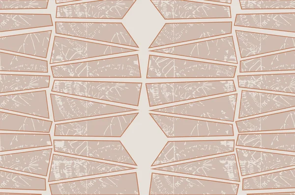 アンティークの茶色のグランジ装飾ビンテージ背景 — ストックベクタ