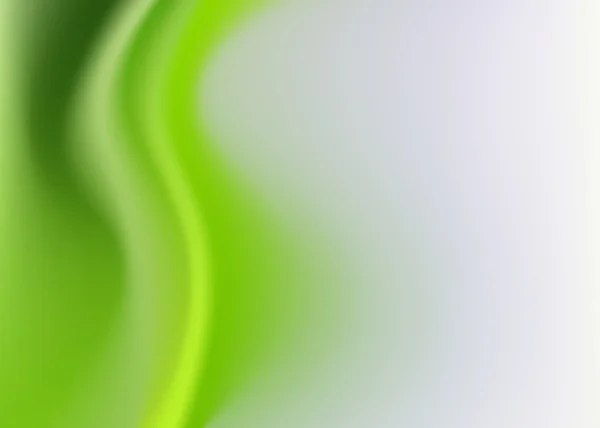 いくつかのソフトのひだに緑の絹の背景 — ストックベクタ