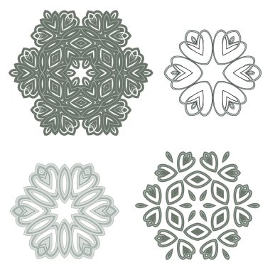 romantik vintage danteller ornament kağıt dokusu