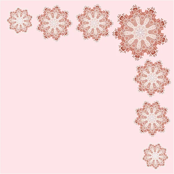 Romantische vintage kant ornament papier textuur — Stockvector
