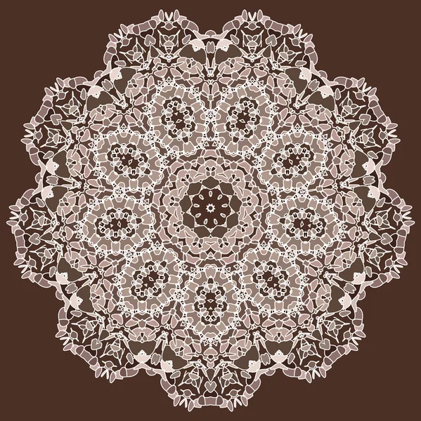 Lace floral kleurrijke etnische ornament — Stockvector