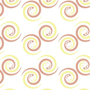 Sarı ve pembe tatlı seamless modeli