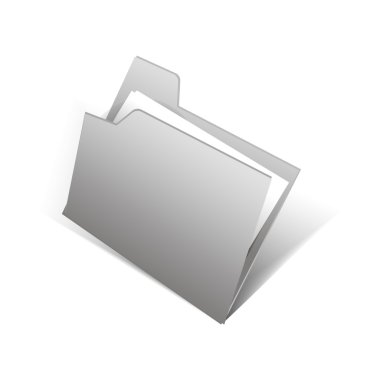 klasör için kağıtları vektör etiket