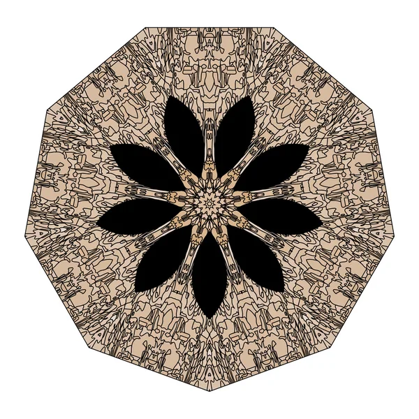 Antik bunga berwarna-warni ornamen etnis kaleidoskop - Stok Vektor