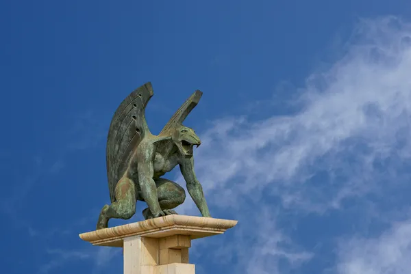 Άγαλμα του Βασιλείου γέφυρα. Βαλένθια. Ισπανία — Φωτογραφία Αρχείου