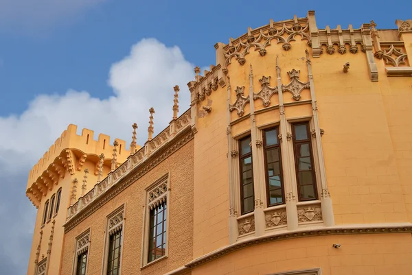 Buildings with lace fronts of city Valencia  Spain — Stock Photo, Image