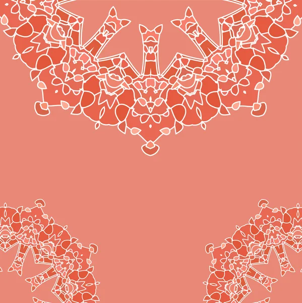 Sfondo illustrazione con rosa, pizzo lilla — Vettoriale Stock