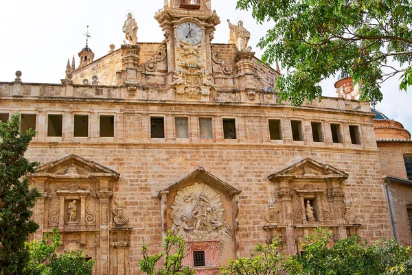 Valencia, Spain, facade of the Cathedral Church. — Stock Photo, Image