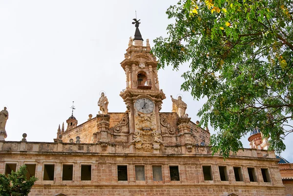 Valencia, Spain, facade of the Cathedral Church. — Stock Photo, Image