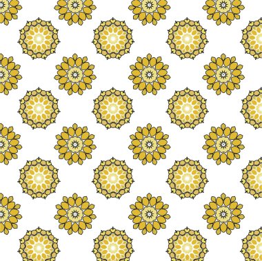 dantel çiçek etnik süsleme seamless modeli