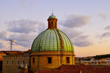 Dome Katedrali günbatımı ancona İtalya