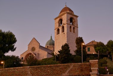 Dome Katedrali günbatımı ancona İtalya