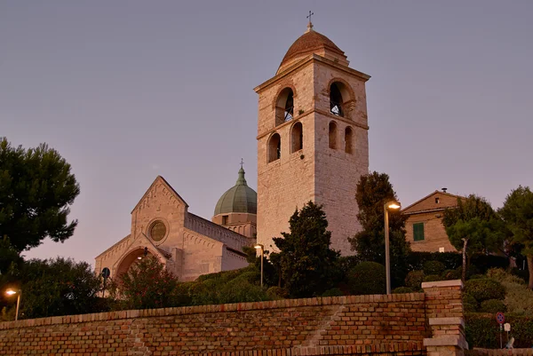 Dome Katedrali günbatımı ancona İtalya — Stok fotoğraf