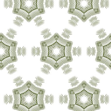 Yeşil kar tanelerinin Noel süslemeleri