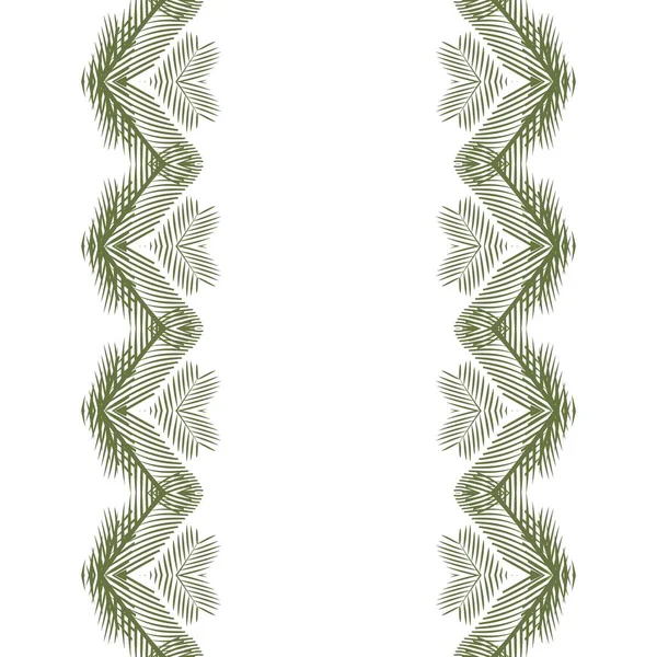 Modèle décoratif de Noël de flocons de neige verts — Image vectorielle