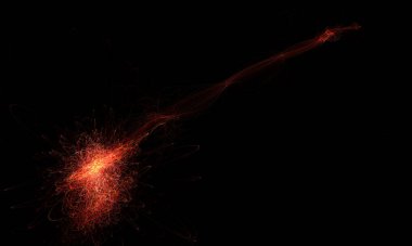 Büyülü kozmik gizem soyut arka planı. Renkli duman, suda mürekkep, evrenin desenleri. Soyut hareket, ateş akışı. Pankart, poster, ağ ve ambalaj için asgari stil duvar kağıdı