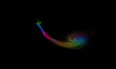 Büyülü kozmik gizem soyut arka planı. Renkli duman, suda mürekkep, evrenin desenleri. Soyut hareket, ateş akışı. Pankart, poster, ağ ve ambalaj için asgari stil duvar kağıdı