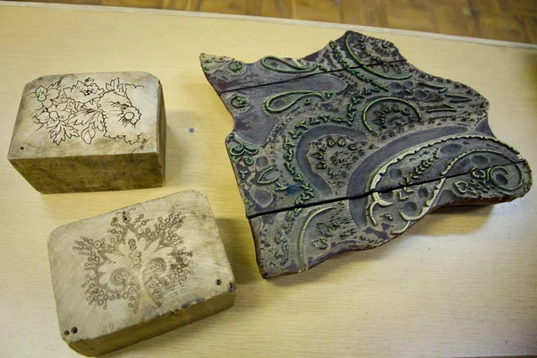 Museum of Pavlovcky Posad shawls Stock Picture