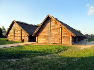 eski yerleşim, arkeoloji müzesinde bulunan Polonya bisk bir parçası