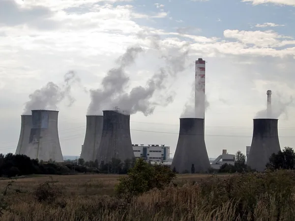 石炭火力発電所 — ストック写真