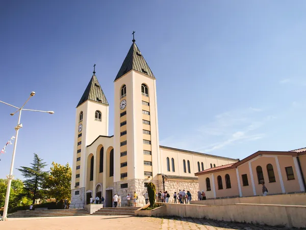 Kościół w medugorje Obrazek Stockowy