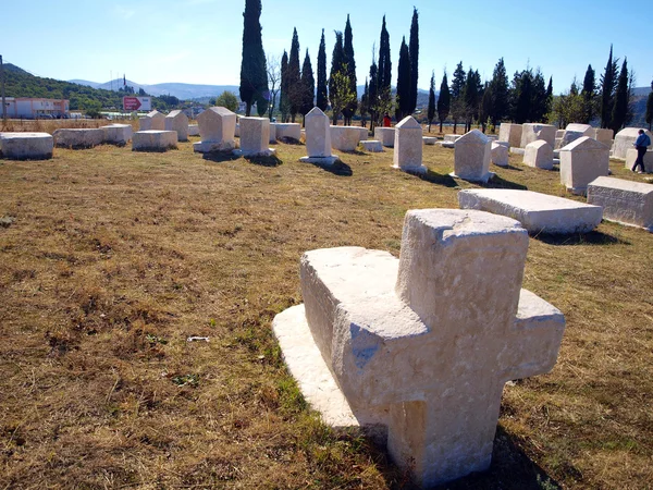 Alte Grabsteine, Friedhof Stolac, Bosnien und Herzegowina — Stockfoto