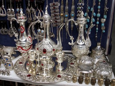 hatıralık eşyalar, dekore edilmiş yapılan gemiler halk??metalden, gümüş