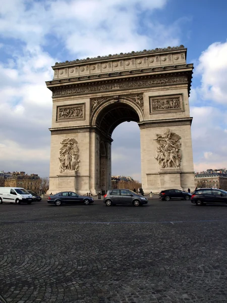 Arc de Triomphe in Paris, Fransa — Stok fotoğraf