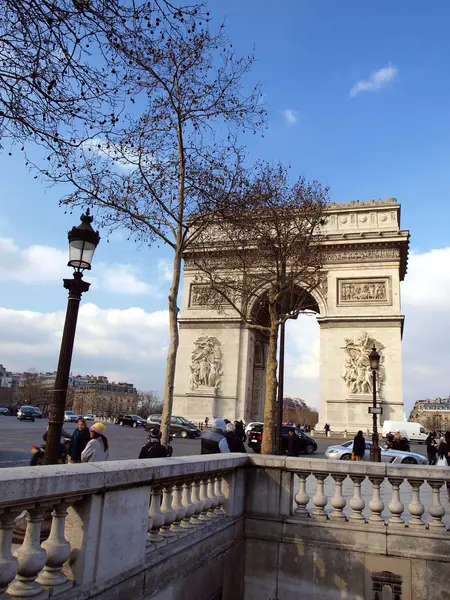 Arco di Trionfo a Parigi, Francia — Foto Stock