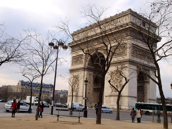 Łuk Triumfalny w Paryżu, Francja — Zdjęcie stockowe