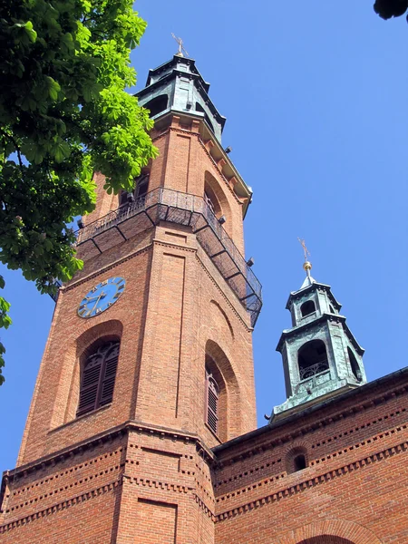 Türme der Basilika unserer Lieben Frau von Piekary Slaskie, Polen — Stockfoto